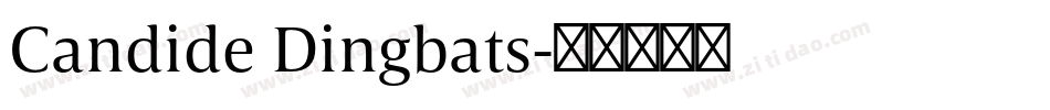 Candide Dingbats字体转换